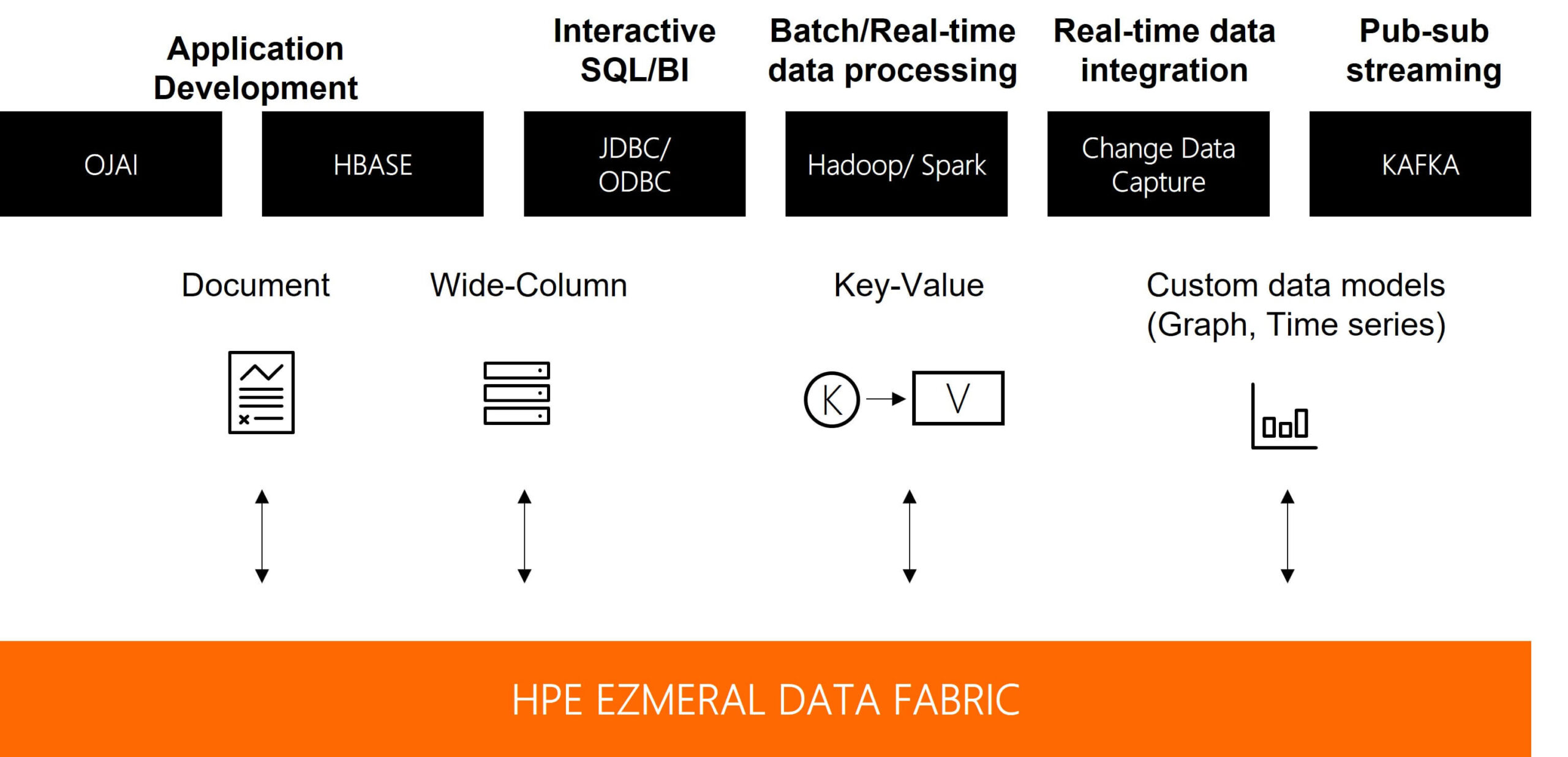 Podstawowe komponenty HPE Ezmeral Data Fabric